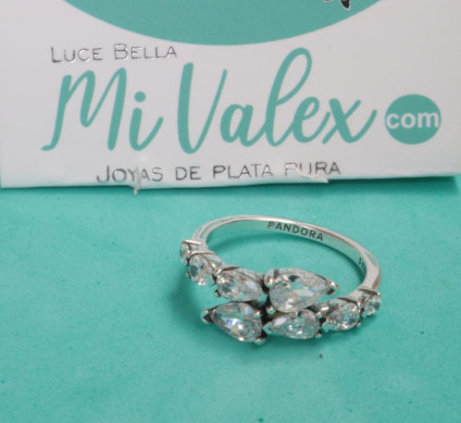 Pa258 PA Anillo Piedritas Gotas