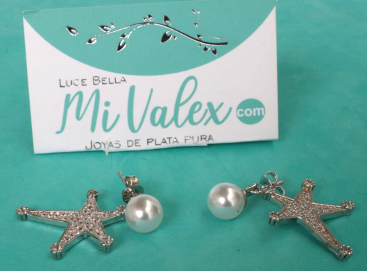 Al171 Arete Bolita Estrella