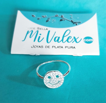 Apl375 Anillo Carita Feliz