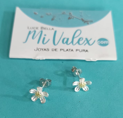 A570 Arete Flor Blanca