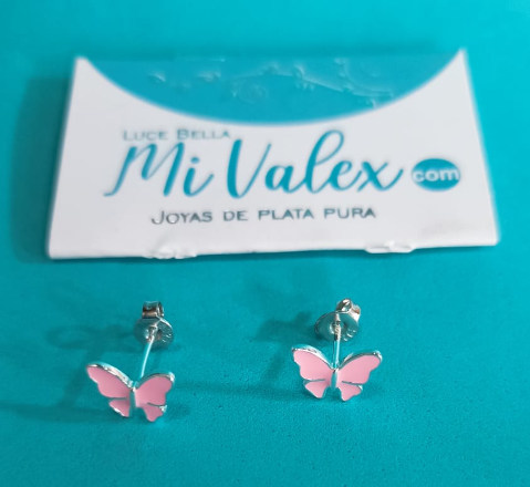 A572 Arete Mariposa Rosada
