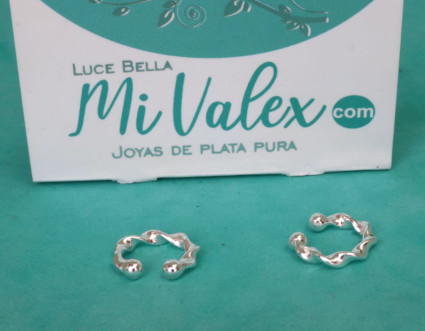 A594 Arete ear cuff trenzado