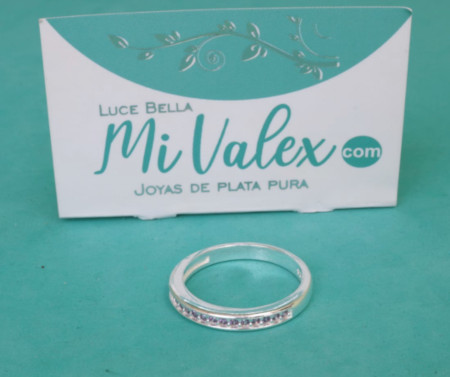 Apl401 Anillo Piedritas Sencillo