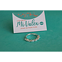 Apl250 Anillo Óvalos Piedritas