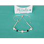 Pu196 Pulsera Bolitas B/N