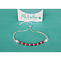 Pu200 Pulsera Centro Bolitas Rojas