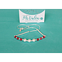 Pu201 Pulsera Centro Blanco Rojo