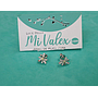 A519 Arete Flor Piedritas