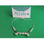 Pu136  Pulsera Bolitas Dos Tamaños