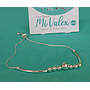 Pu168 Pulsera Bolitas Ajustable