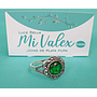 Apq117 Anillo Centro Piedra Verde
