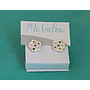 A404 Arete Tornillo Flor Colores