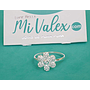 Apl346 Anillo Flor Círculo