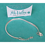 Pu244 Pulsera Eslabón Serpiente Plana